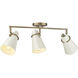 Reeva 3 Light 29 inch Modern Brass Semi-Flush Ceiling Light